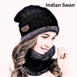 2 in 1 Winter Fur Muffler & Beanie Cap Set – Stay Warm in Style