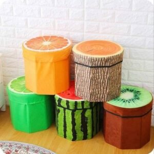 “Premium 2-in-1 Foldable Fruit Stool – Eliminate Clutter & Instantly Boost Your Home’s Style!”