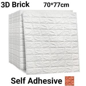3D Magic Brick Self adhesive wallpaper with packing
