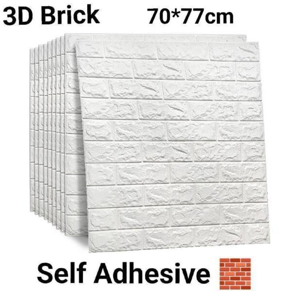 3D Magic Brick Self adhesive wallpaper with packing