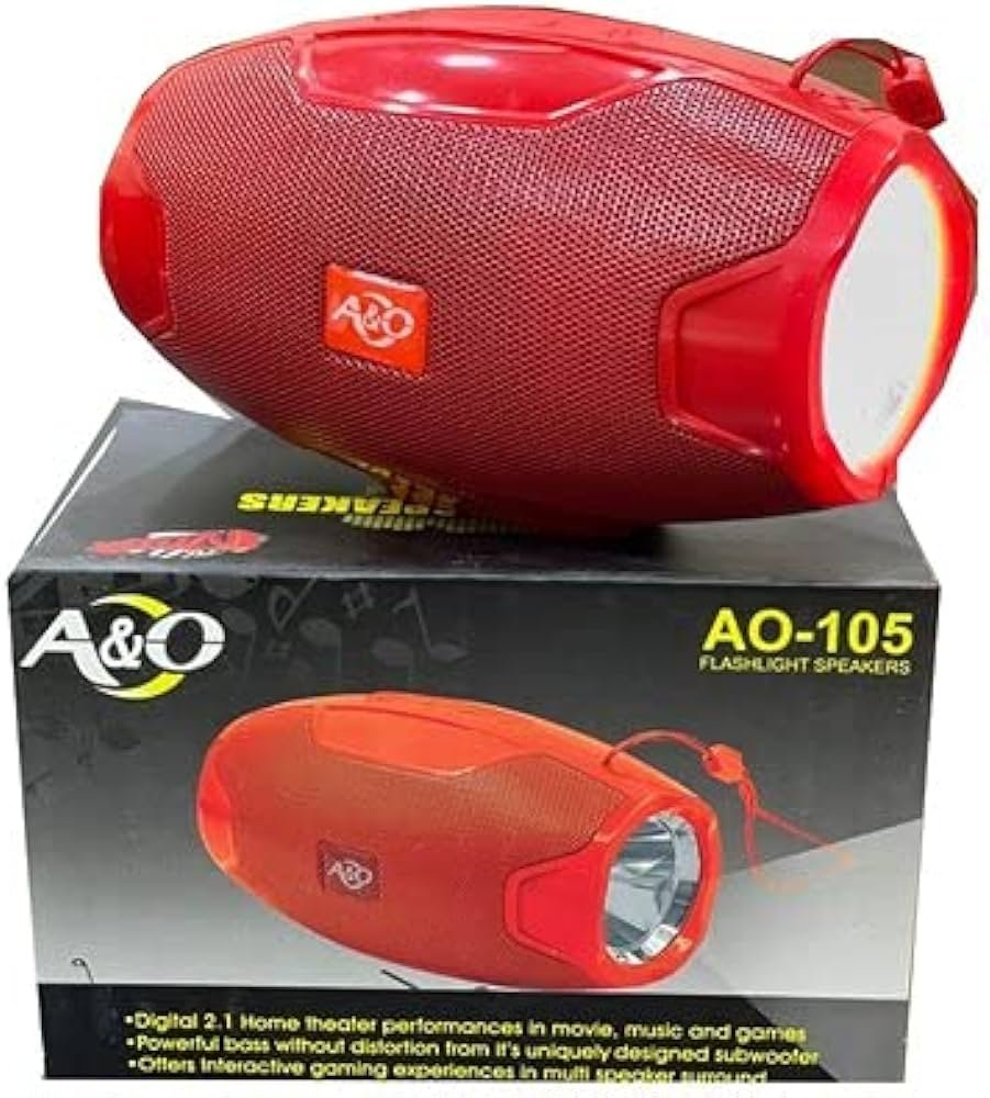 Premium A105 Boom Speaker 🔊 with Torch 🔦 Original 💯 – 2-in-1 Portable Bluetooth Speaker with Box