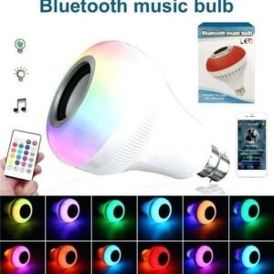 12 W Led Wireless Light Bulb With Speaker | Bluetooth Enabled | Rgb Music Light | Colour Changing Remote Control Access| B22 Holder