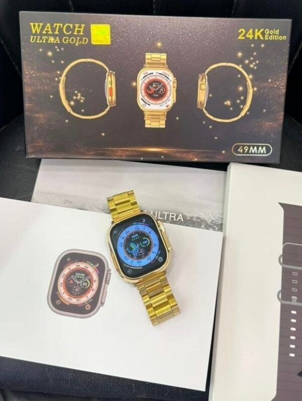 Luxury Golden Ultra Smart watch 24K with box