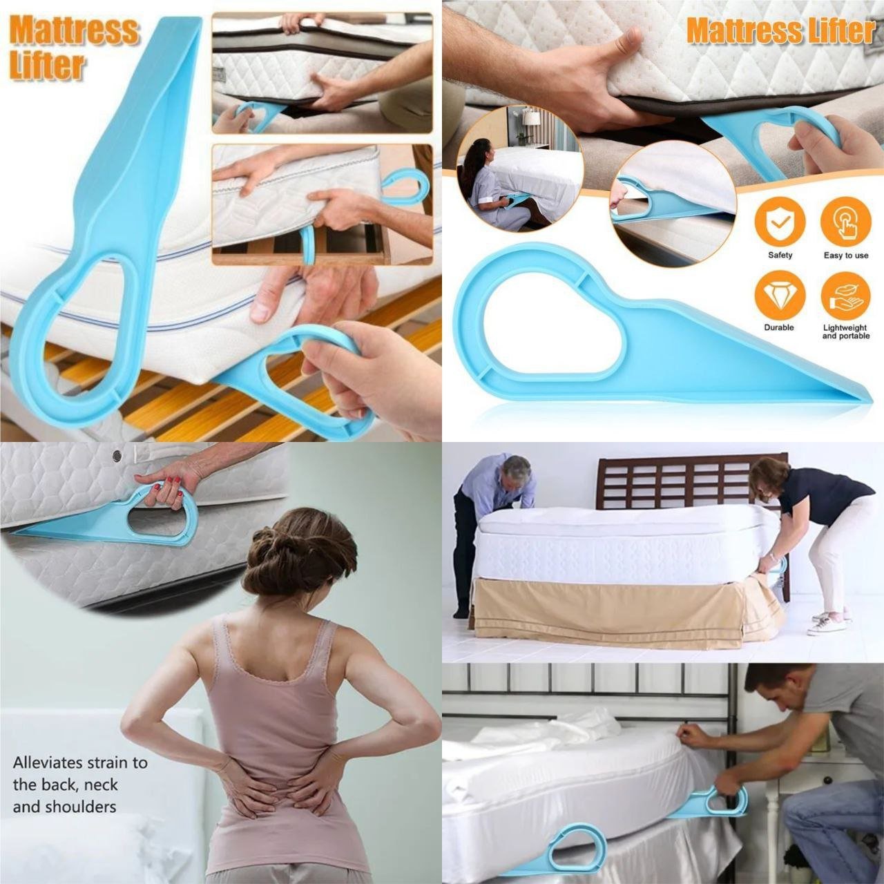 New 2 in 1 Mattress Lifter & Adjuster | Easy Bed Sheet Tucking Tool