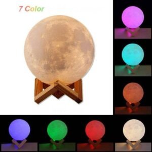 Authentic 3D Moon Lamp – Magical 7-Color Change | Rechargeable & Hassle-Free – No More Dull Nights!"