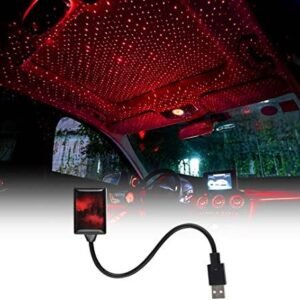 Usb Decorative Star Night Projector Light For Car Universal Atmosphere Lamp For Party Decoration Home Bedroom Car Interior