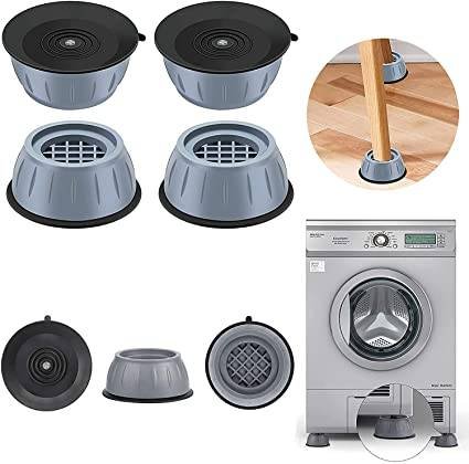 Premium Anti-Vibration Washing Machine Stand – Heavy Duty Pad Set of 4 for Noise Reduction 
