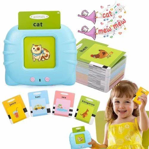 Unique Card Reader for Kids, Educational Learning Device, Rechargeable Talking Flashcards, Smart Learning Toy, Preschool Education Tool