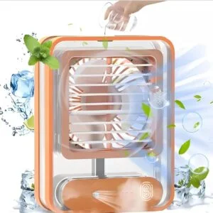 New Design Mist Cooling Fan with One Touch Original – Stay Cool Anywhere!