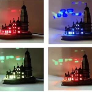 Shri Ram Mandir | Multi-Color Light | Original Decorative Temple for Home & Puja