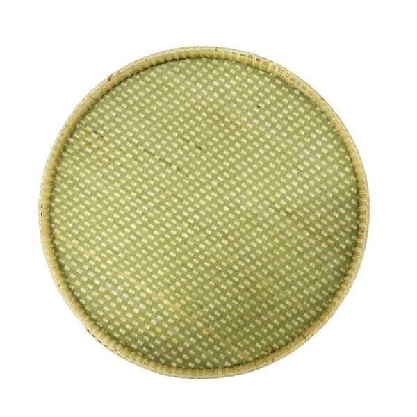 Traditional Mithila Bamboo Soop/sup I Dagra Serving Tray (Diameter 18 Inch) Rice stone separator