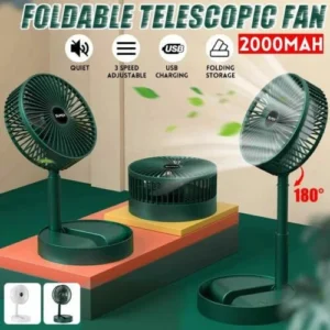 Telescopic Rechargeable Foldable Fan – Portable Cooling Anytime, Anywhere