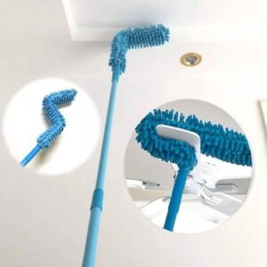 Effortless Fan Duster with Long Foldable Handle – Original 3-in-1 Flexible Cleaning Tool