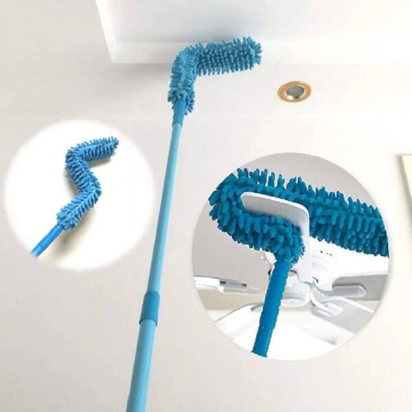 Effortless Fan Duster with Long Foldable Handle – Original 3-in-1 Flexible Cleaning Tool