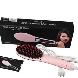 Effortless HQT Hair Straightener Comb – Powerful 2-in-1 Styling & Smoothing Brush
