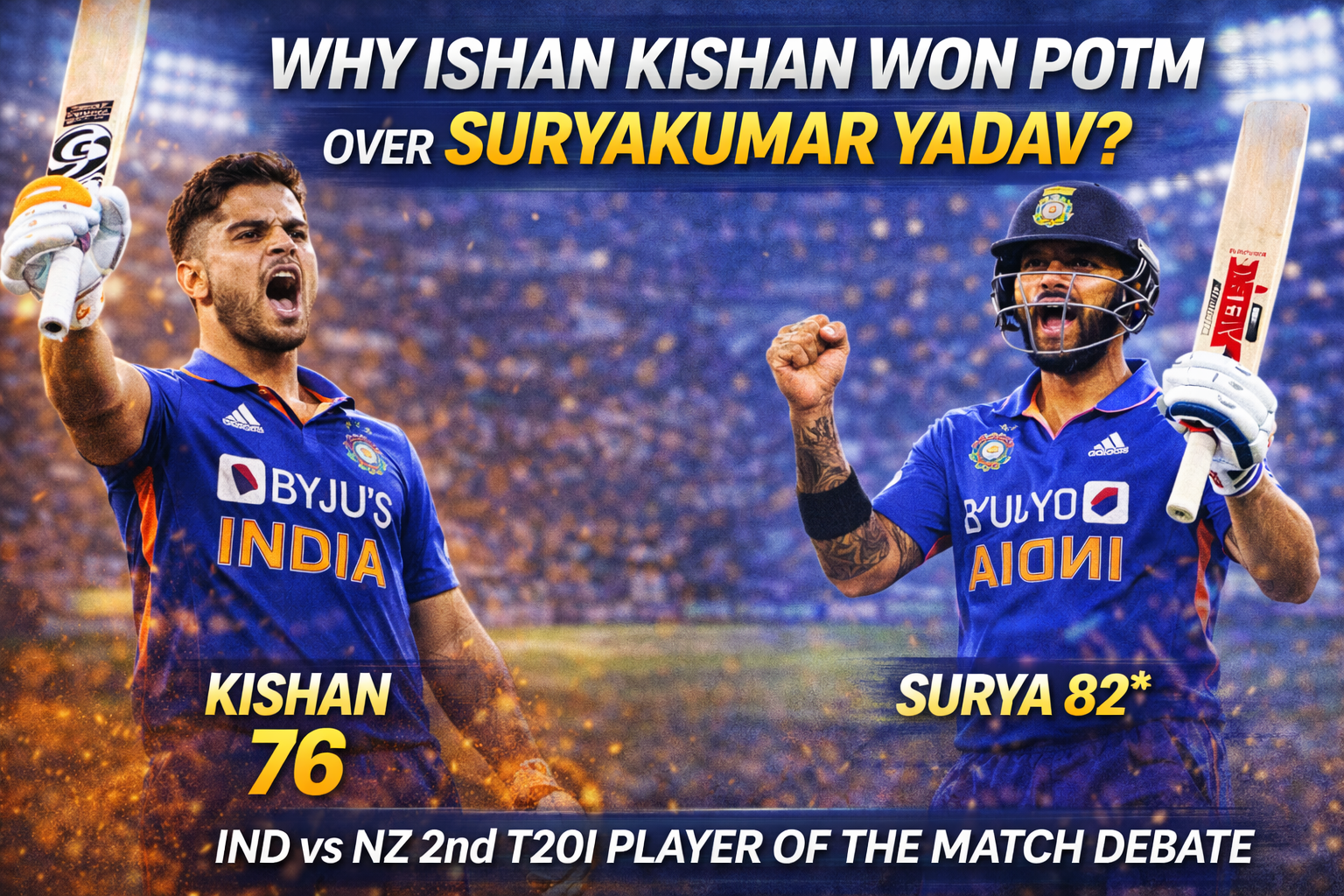 IND vs NZ 2nd T20I: Why Ishan Kishan Deserved POTM Despite Suryakumar Yadav’s Bigger Score 1 IND vs NZ 2nd T20I: Why Ishan Kishan Deserved POTM Despite Suryakumar Yadav’s Bigger Score