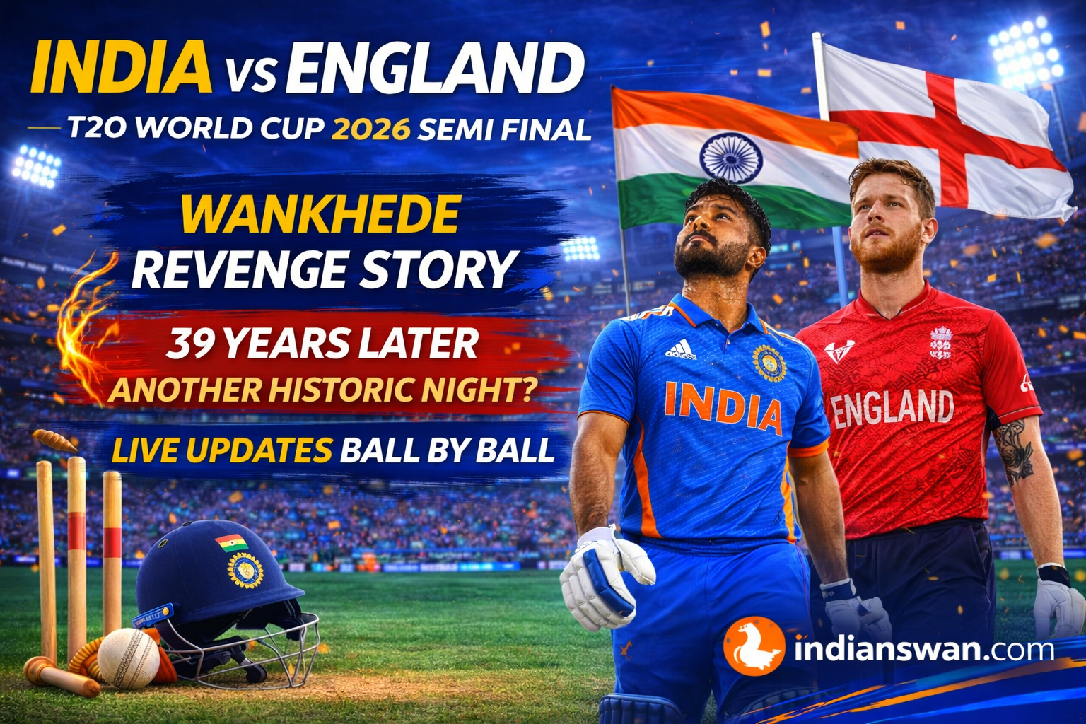 India vs England T20 World Cup 2026 Semi Final: Wankhede Revenge Story – 39 Years Later Another Historic Night?