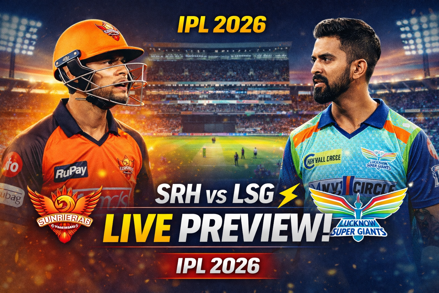 ЁЯФе SRH vs LSG IPL 2026: рдЬрдм Hyderabad рдмрд┐рдЦрд░рд╛ рдФрд░ Pant рдиреЗ рд╢рд╛рдВрддрд┐ рд╕реЗ рдореИрдЪ рдЦрддреНрдо рдХрд┐рдпрд╛ 2 SRH vs LSG IPL 2026 Match Preview & Live Updates
