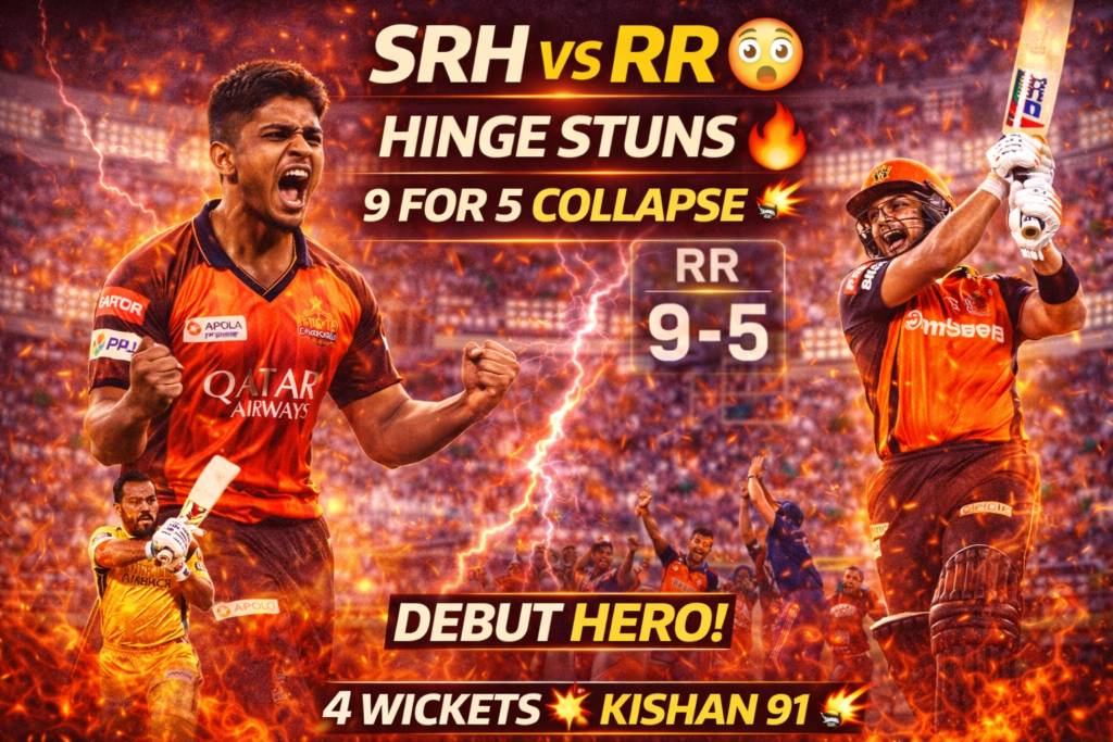 🔥 SRH vs RR IPL 2026: Hinge Ka Historic Over, Kishan Ka Toofan Aur Royals Ka Collapse!