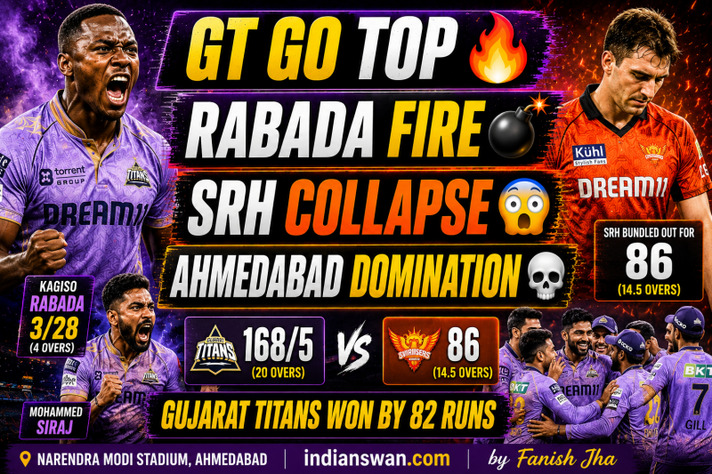 GT vs SRH IPL 2026 Highlights: Rabada & Siraj Crush Hyderabad As Gujarat Titans Go Top