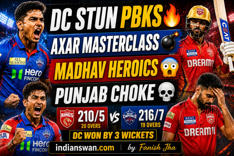 PBKS vs DC IPL 2026 Highlights: Delhi Capitals Chase 211 in Dharamsala Thriller
