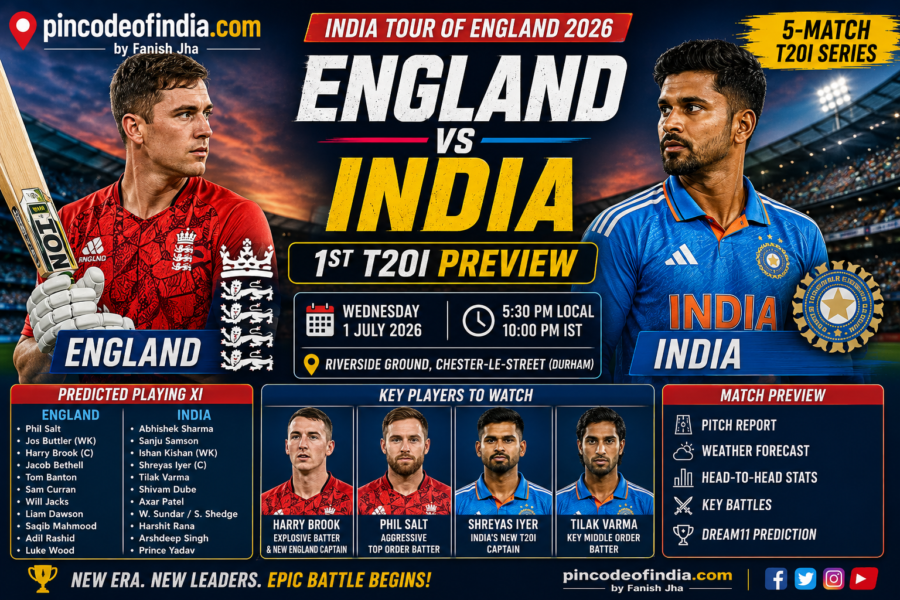 England vs India 1st T20I 2026 Match Report: Rain Washes Out Opener After Shreyas Iyer & Abhishek Sharma Star