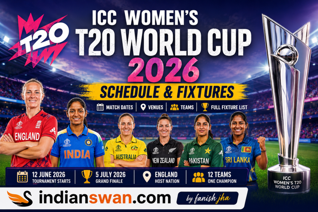 ICC Women’s T20 World Cup 2026 Schedule: Fixtures, Teams, Points Table & Venues