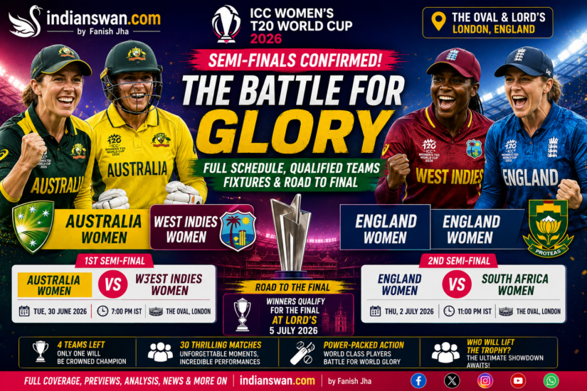 ICC Women's T20 World Cup 2026 Semi-Finals Confirmed: Australia vs West Indies & England vs South Africa – Full Schedule, Teams, Analysis