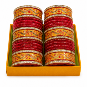 Traditional Lahathi Chura for Brides | Handmade Lac Wedding Bangles