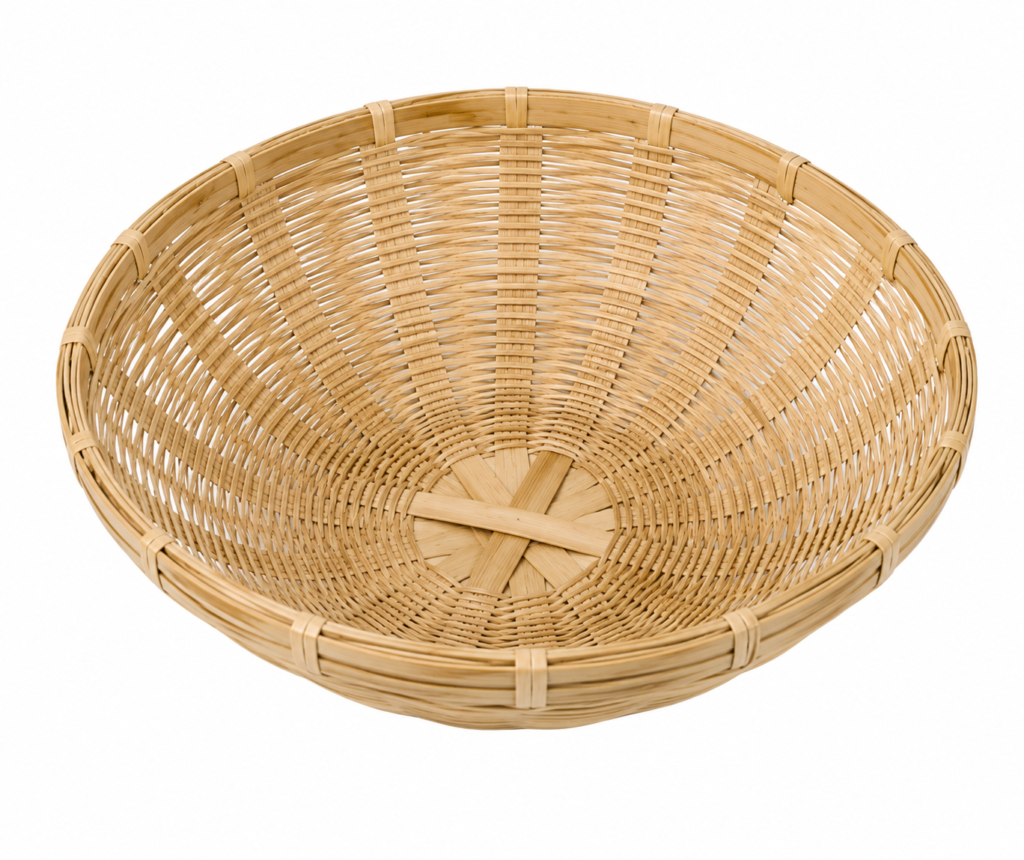 Bamboo Handicraft Natural Flower/Fruit/Vegetable/Kitchen Storage Basket | Tokri | Topli | Tokari